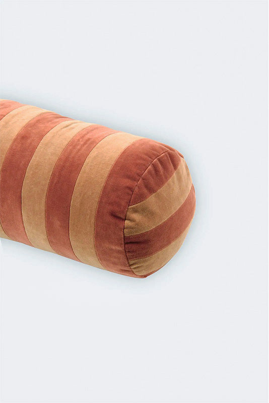 Holly Spice Striped Bolster Cover