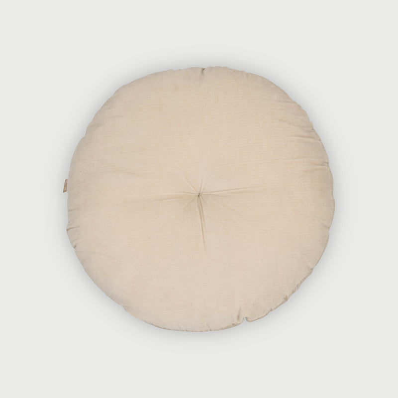 Cuddle Oatmeal Round Cushion