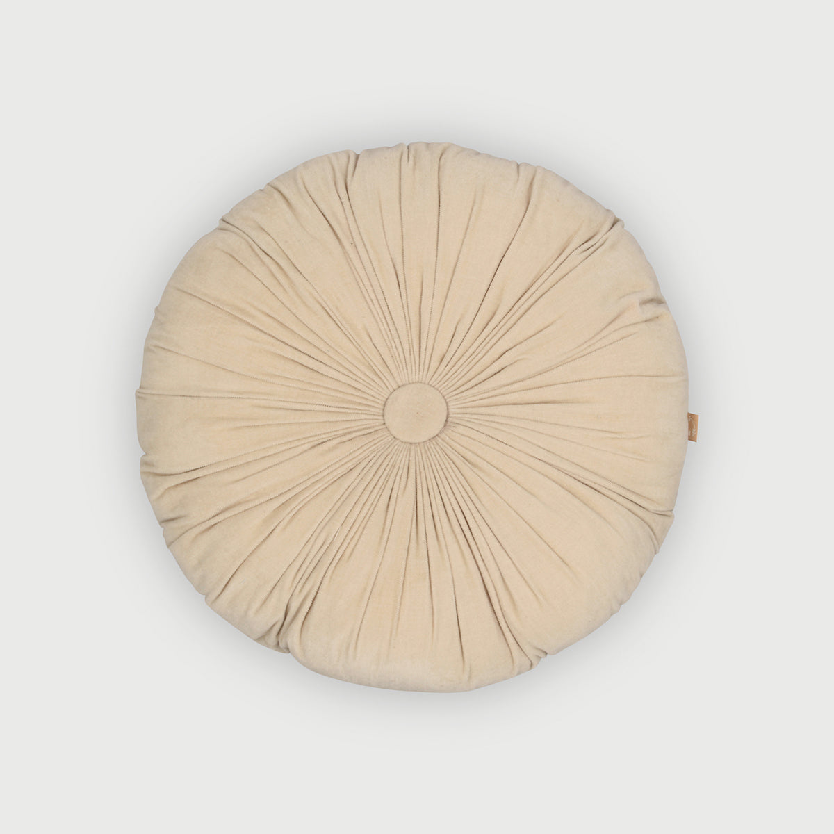 Cuddle Oatmeal Velvet  Round Cushion