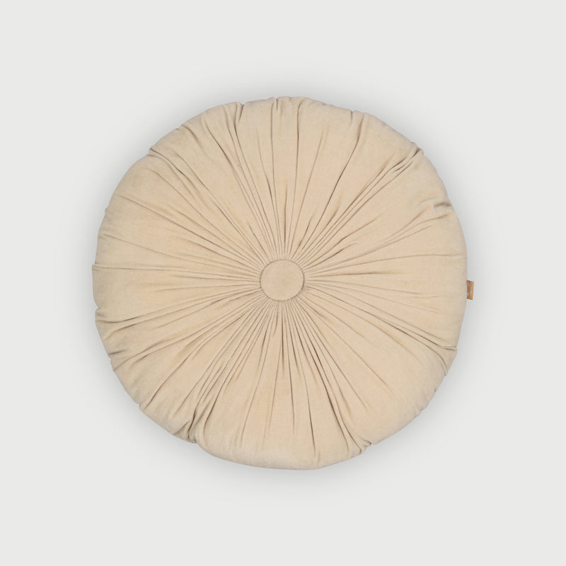 Cuddle Oatmeal Round Cushion