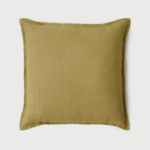 Ochre Linen Cushion Cover