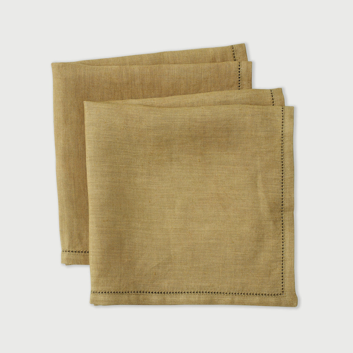 Ochre Linen Table Napkins | Set of 2