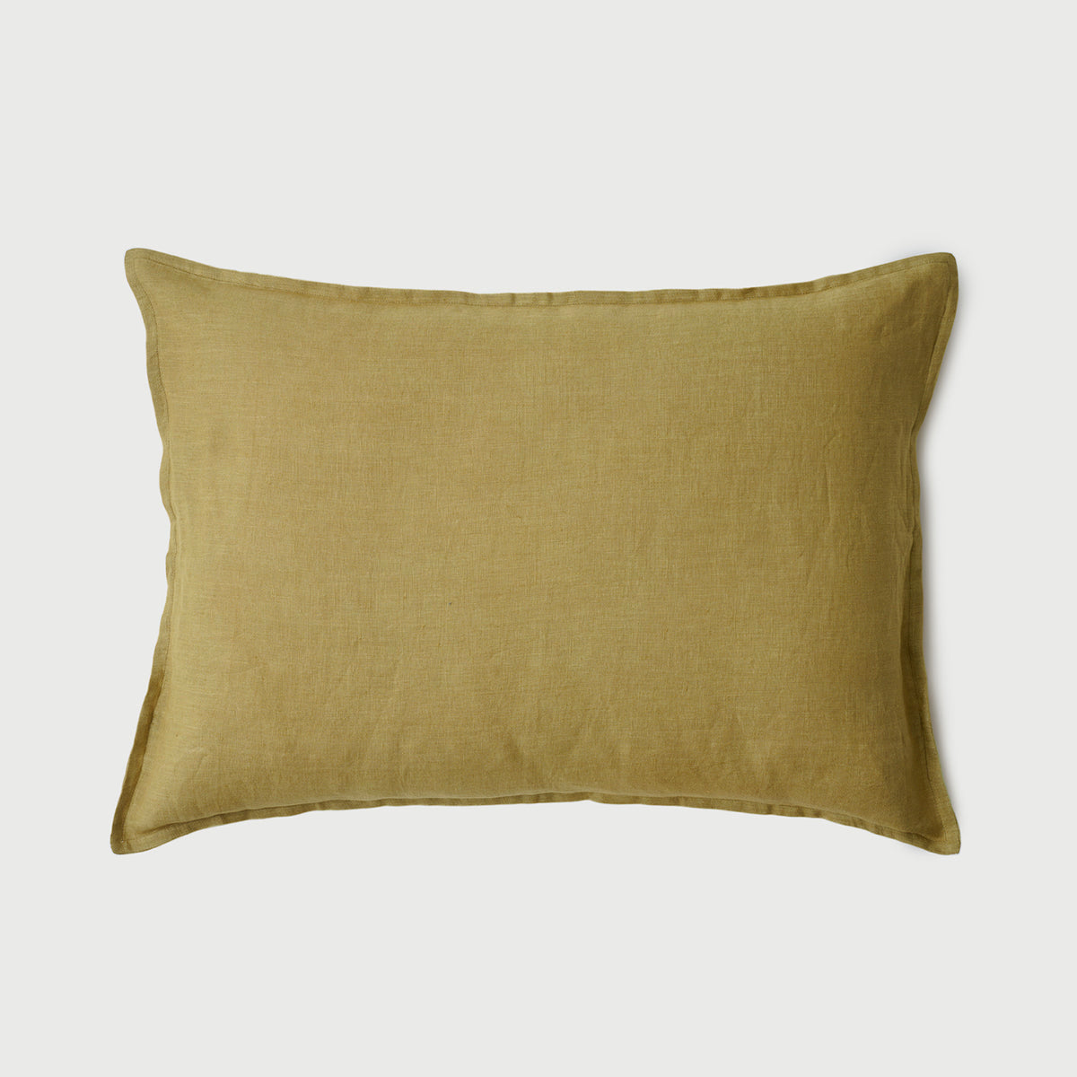 Ochre Linen Pillow Cover