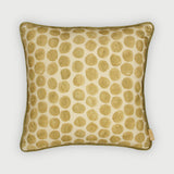 Polka Dot Olive Velvet Cushion Cover