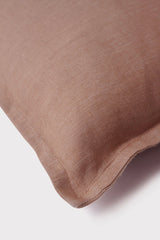 Rose Linen Pillow Cover