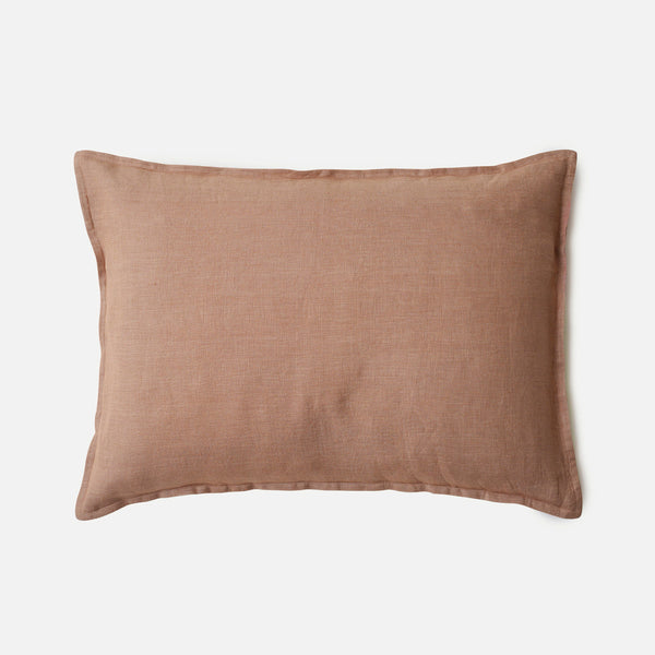 Rose Linen Pillow Cover