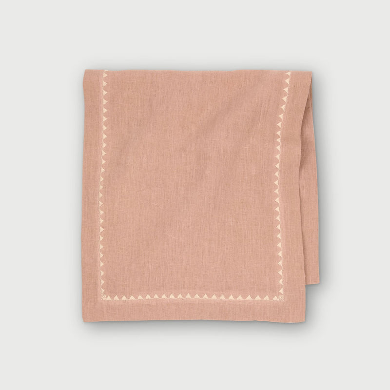 Mirage Rose Linen Table Runner