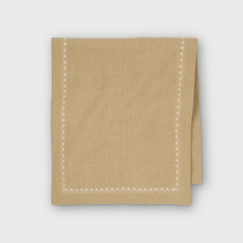 Mirage Sand Linen Table Runner