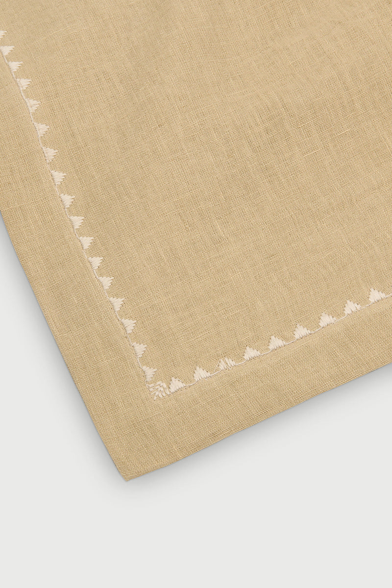 Mirage Sand Linen Table Runner