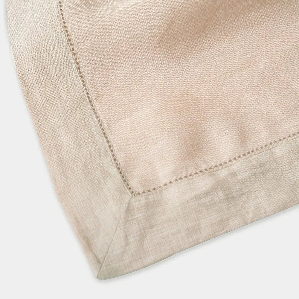 Soft Pink Linen Table Cover SanctuaryLiving