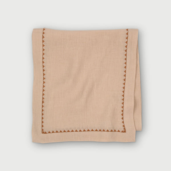 Mirage Soft Pink  Linen Table Runner