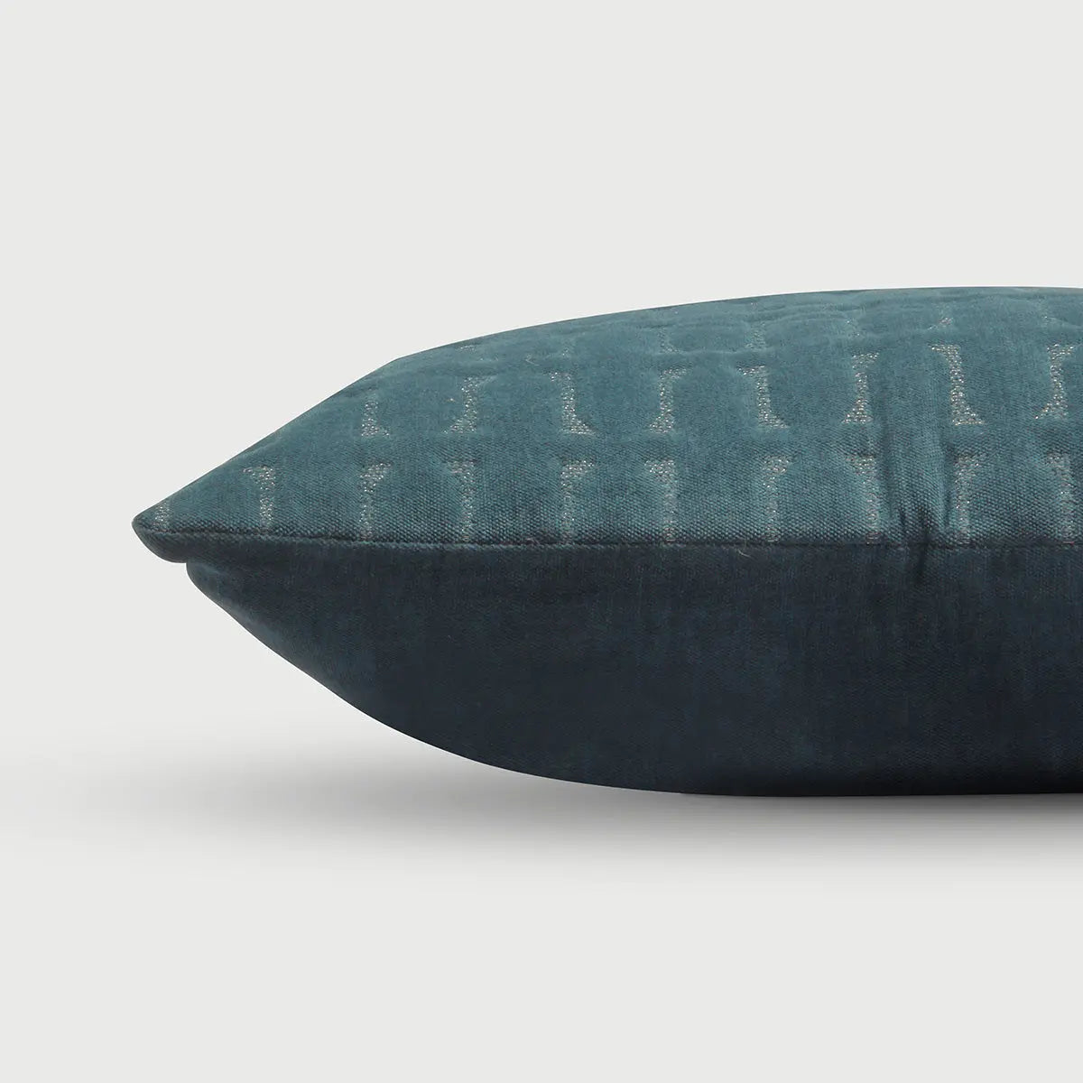 Twig Azure Embroidered Velvet Cushion Cover SanctuaryLiving