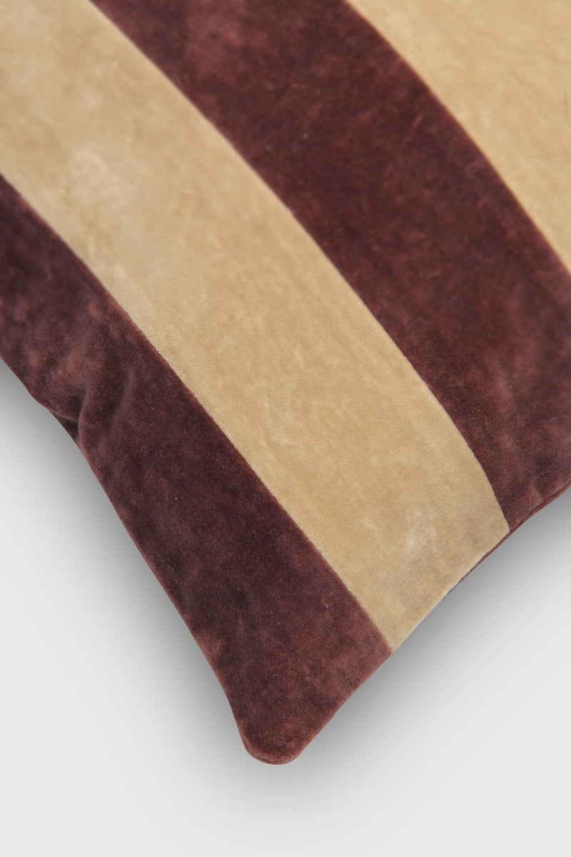 Willow Berry Velvet Stripe Cushion Cover