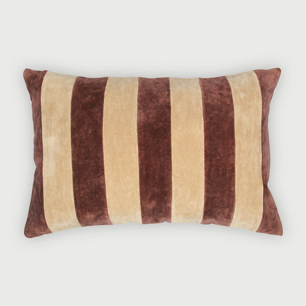 Willow Berry Velvet Stripe Cushion Cover