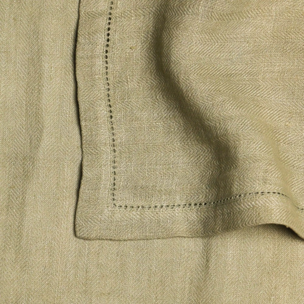 Sage Herringbone Linen Table Napkins-Set of 2