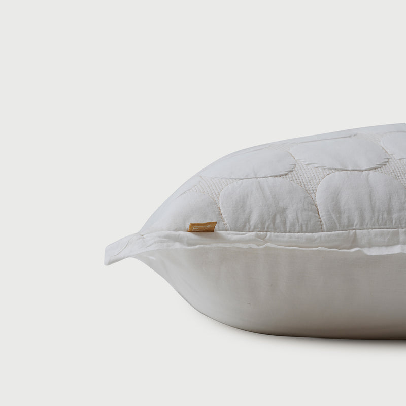 Zen Ivory Quilted Bedding Set