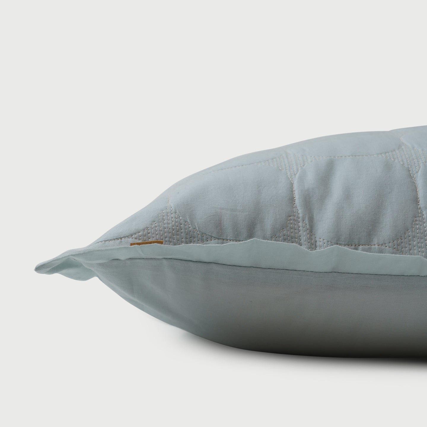 Zen Baby Blue Quilted Cotton Bedding Set