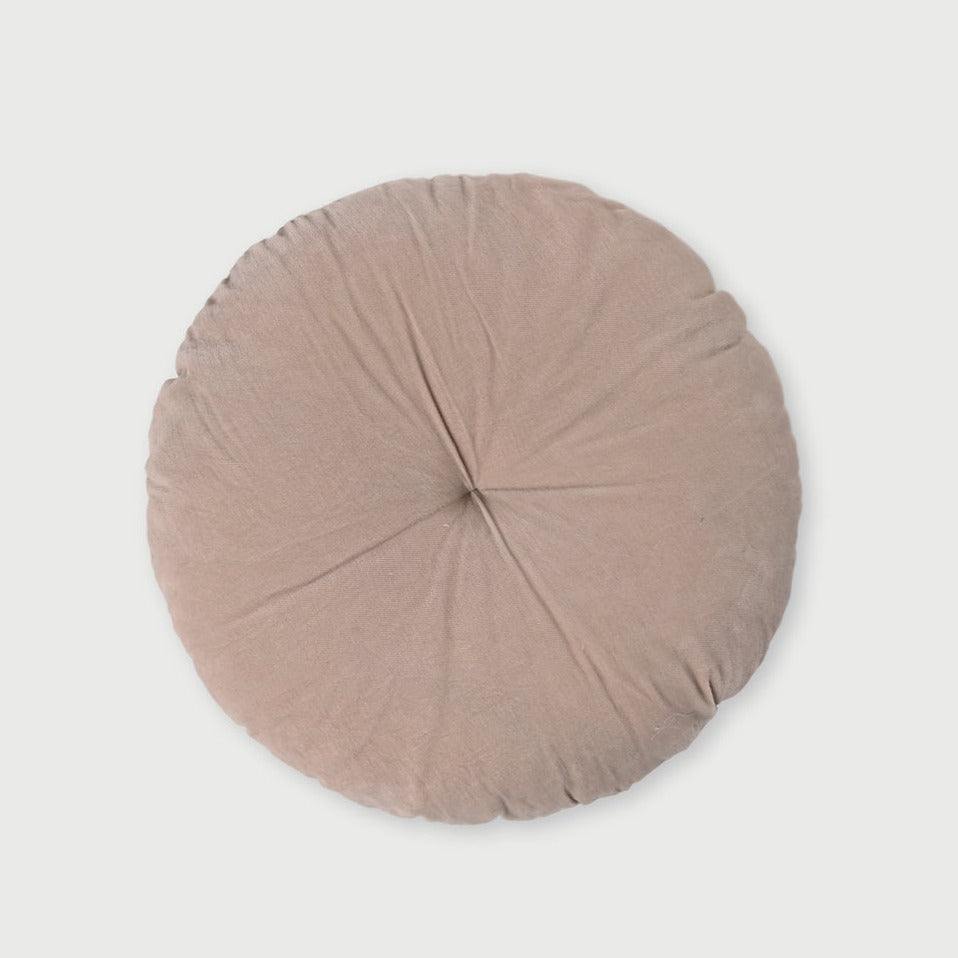 Cuddle Blush Velvet Round Cushion