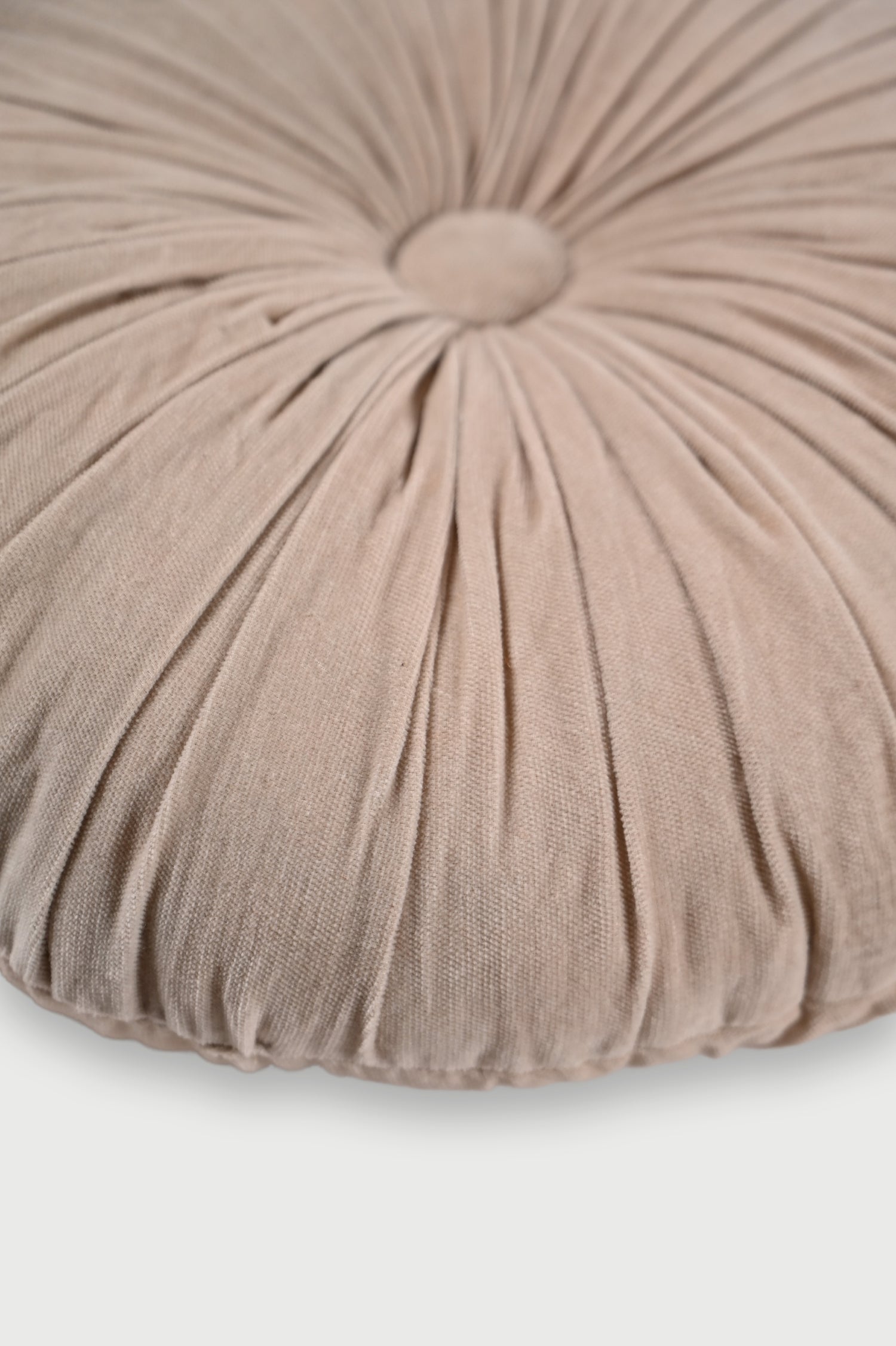 Cuddle Blush Velvet Round Cushion