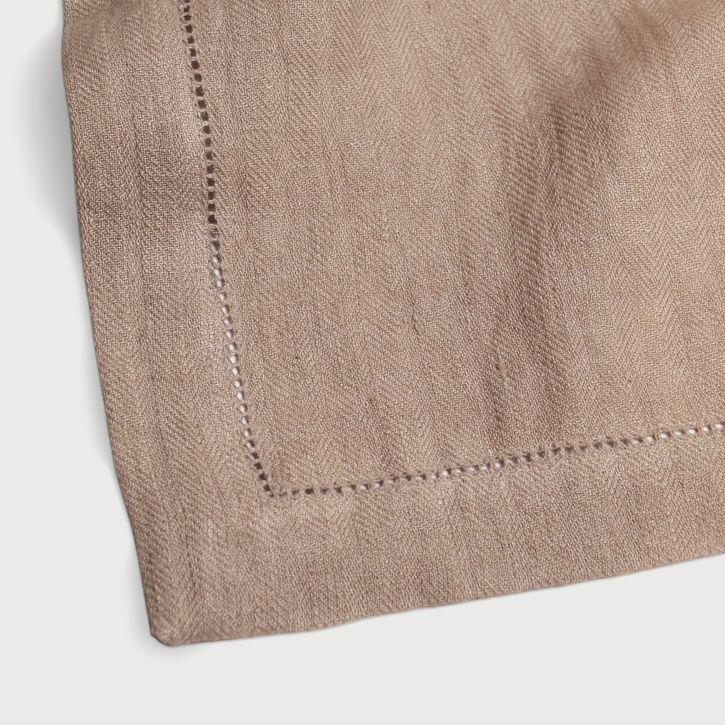 Linen Blush Herringbone Table Cover