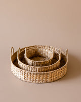 Handmade wicker tray available in 3 sizes by Kolus Home