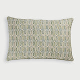 Mosaic Sage Oblong Linen Cushion Cover