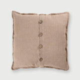 Linen Herringbone Blush Cushion Cover