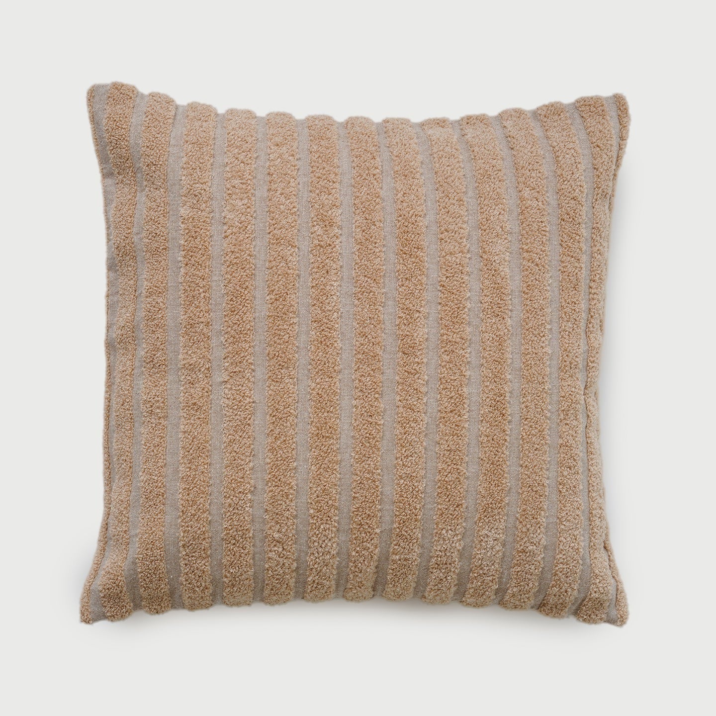 Striped Blush Chambray Cotton Cushion Cover
