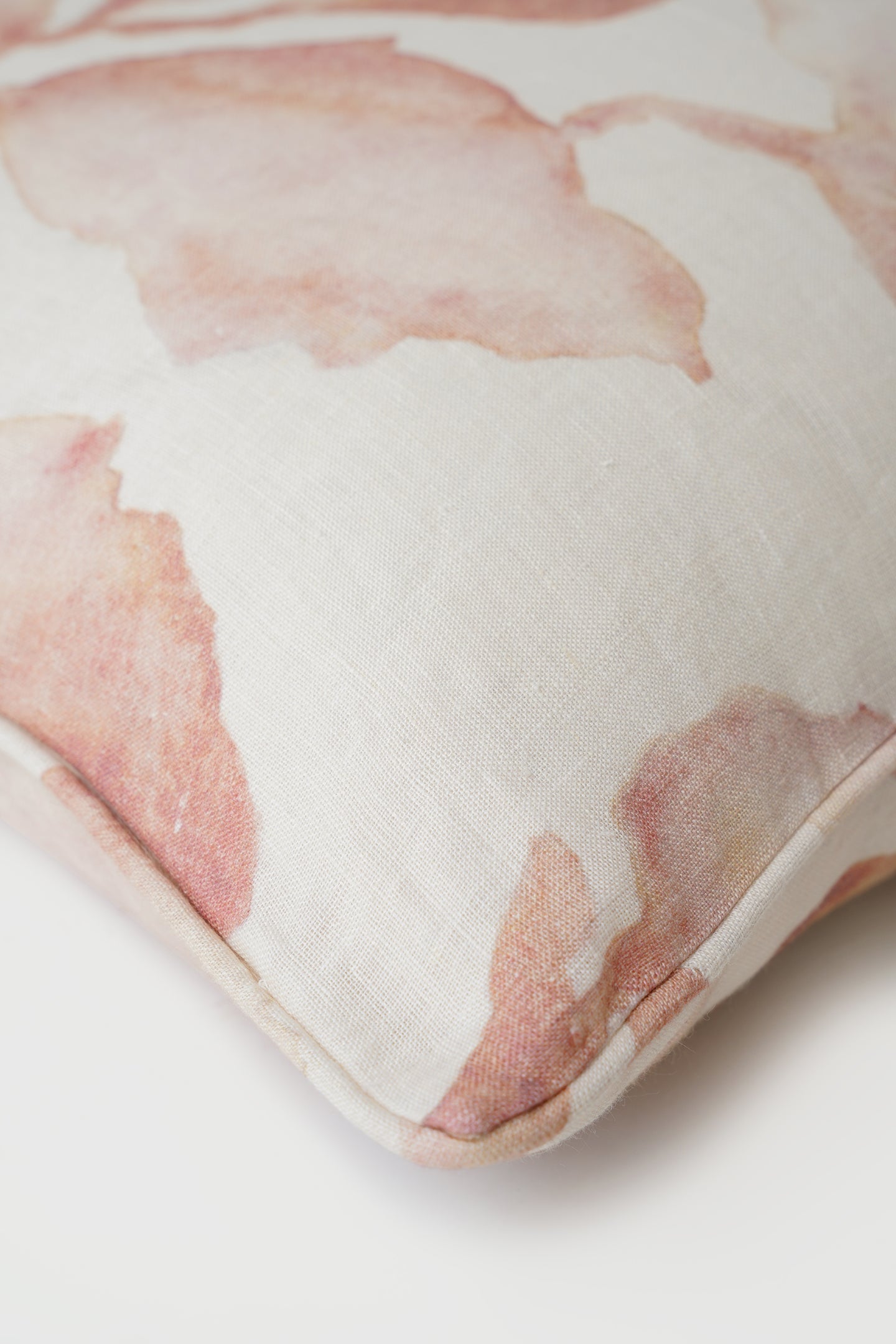 Cascade Blush Linen Cushion Cover - Blush
