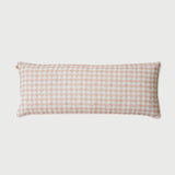 Checker Blush Lumbar Cushion Cover