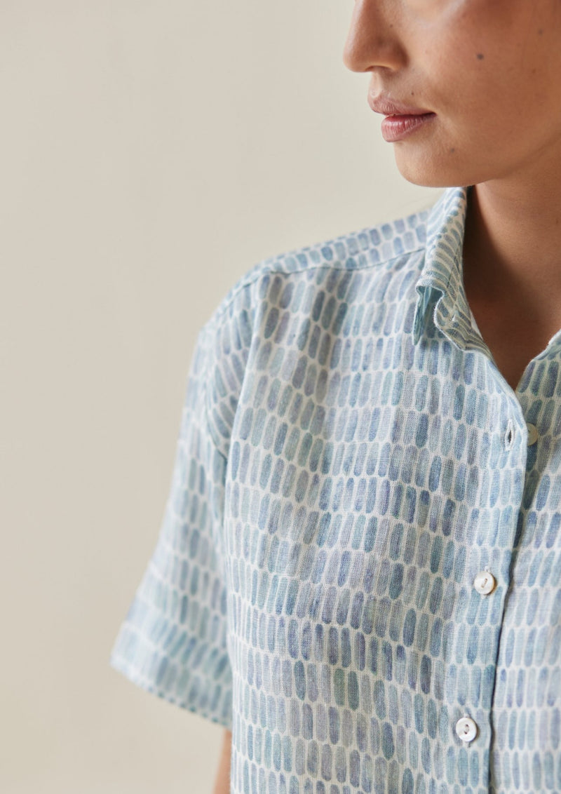 Echo Speckle Blue Shirt