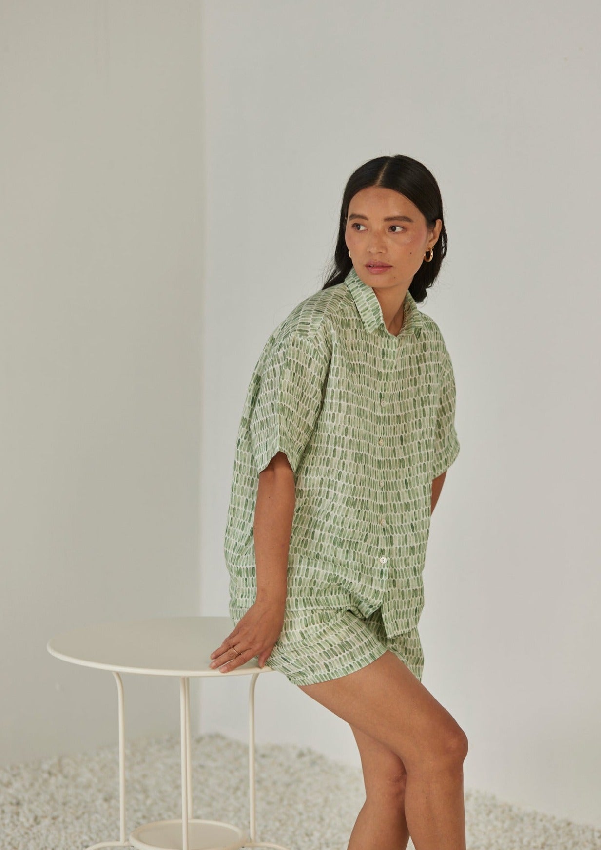 Echo Speckle Green Shirt