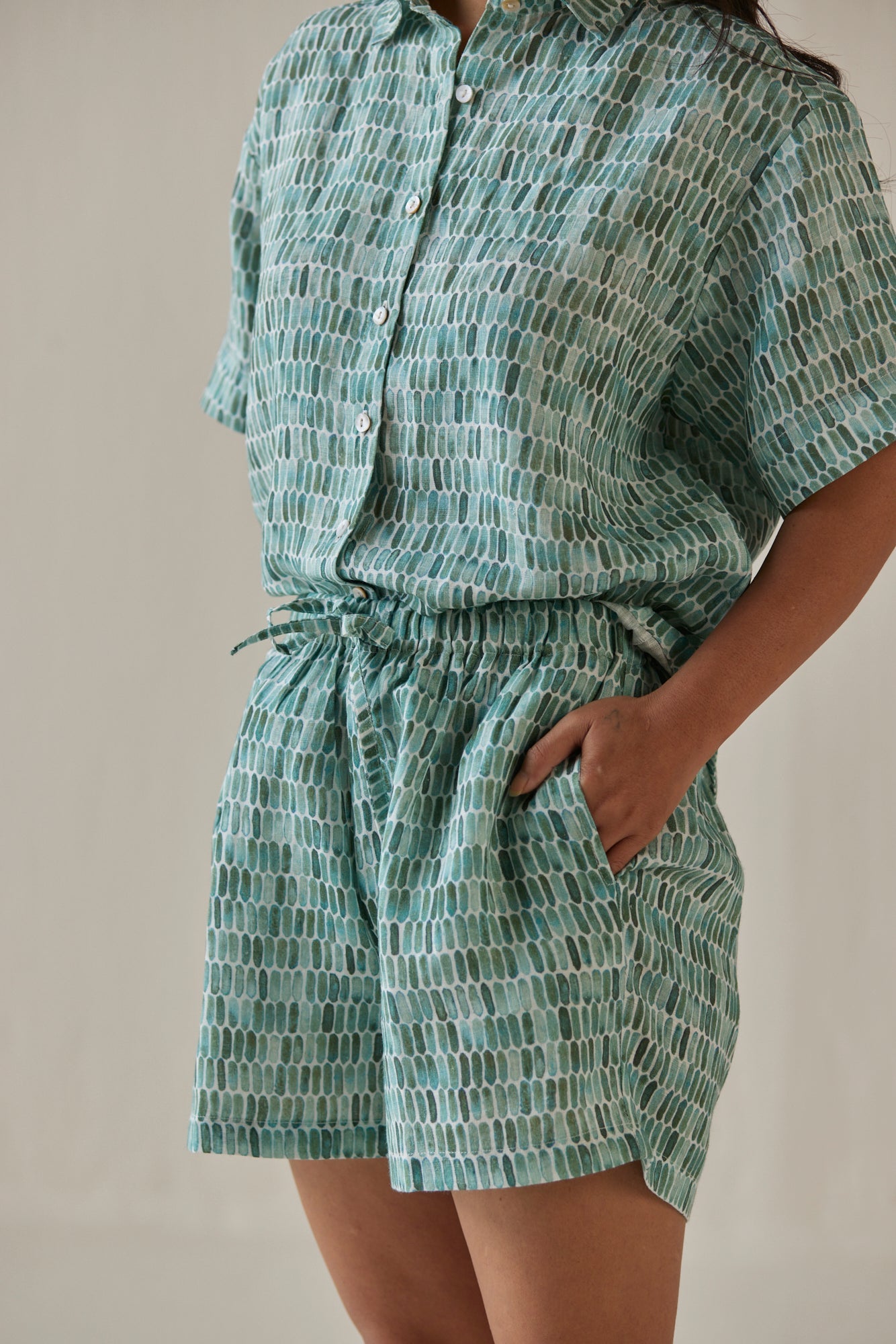 Echo Speckle Teal Co-ord Set