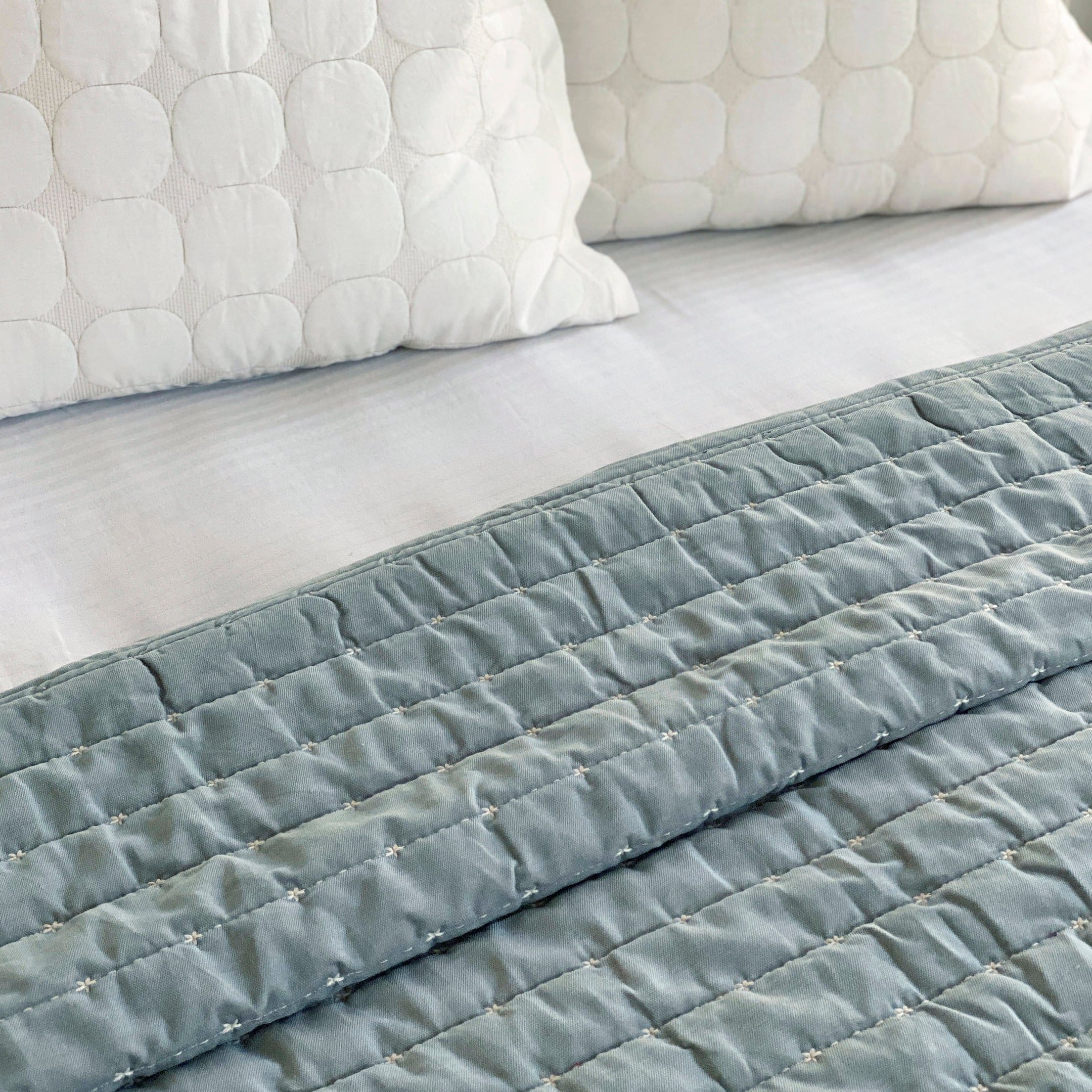 Sitara Duck Egg Cotton Quilt