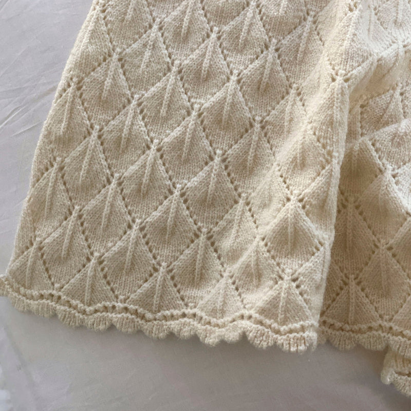 Hygge Ivory Knitted Blanket