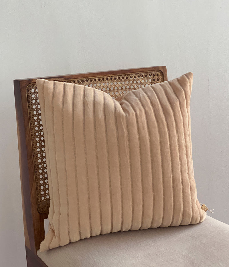 Eden Striped Blush Cushion Cover