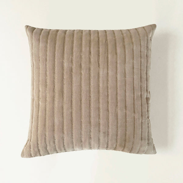 Eden Striped Oatmeal Cushion Cover