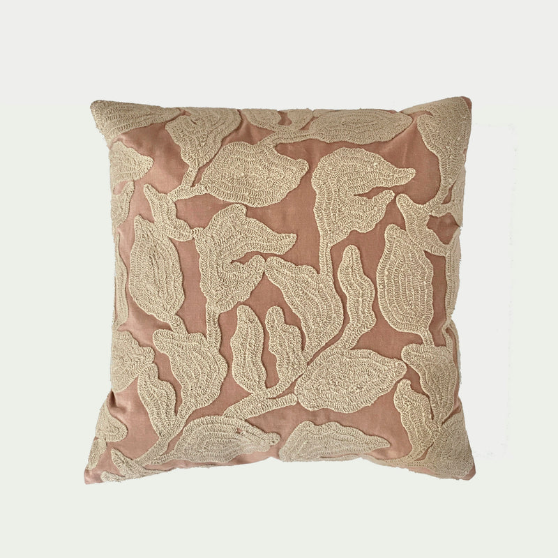 Cascade Embroidered Spice Cushion Cover