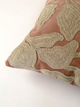Cascade Embroidered Spice Cushion Cover