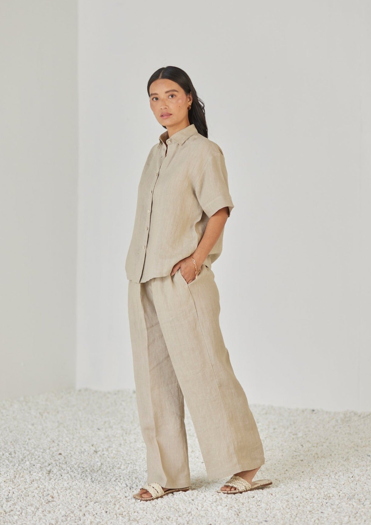 Oasis Linen Flax Pants