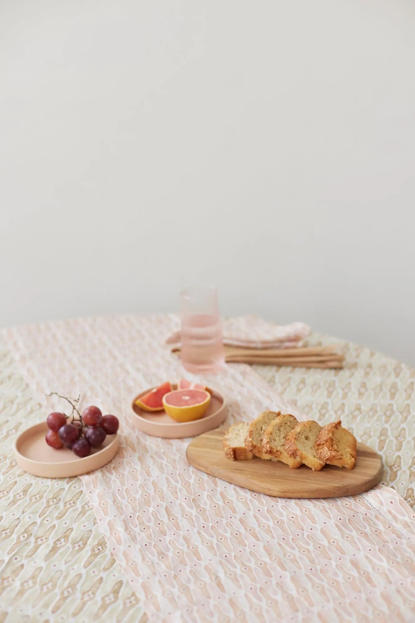 Mosaic Sand Linen Table Cover SanctuaryLiving