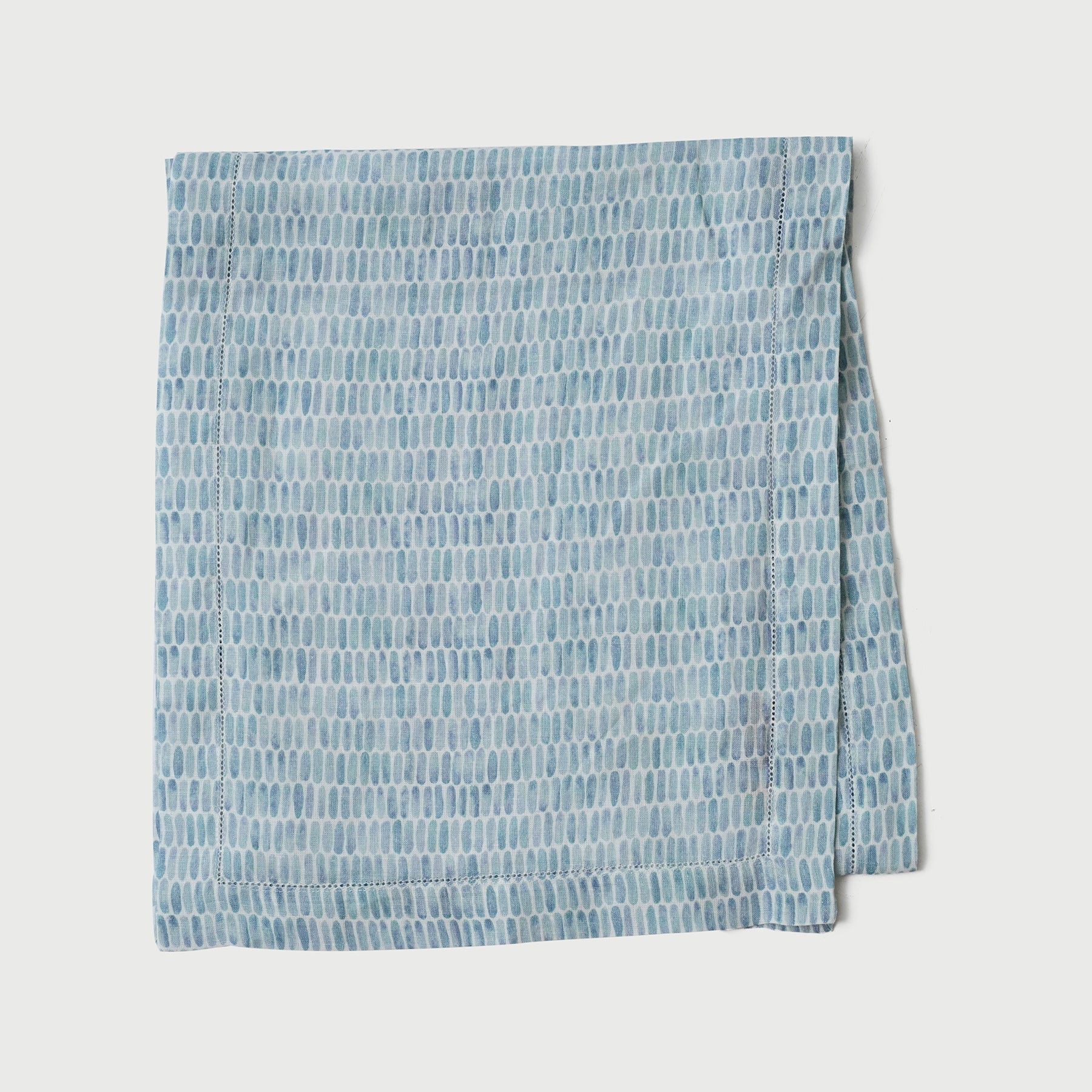 Speckle Blue Linen Table Runner