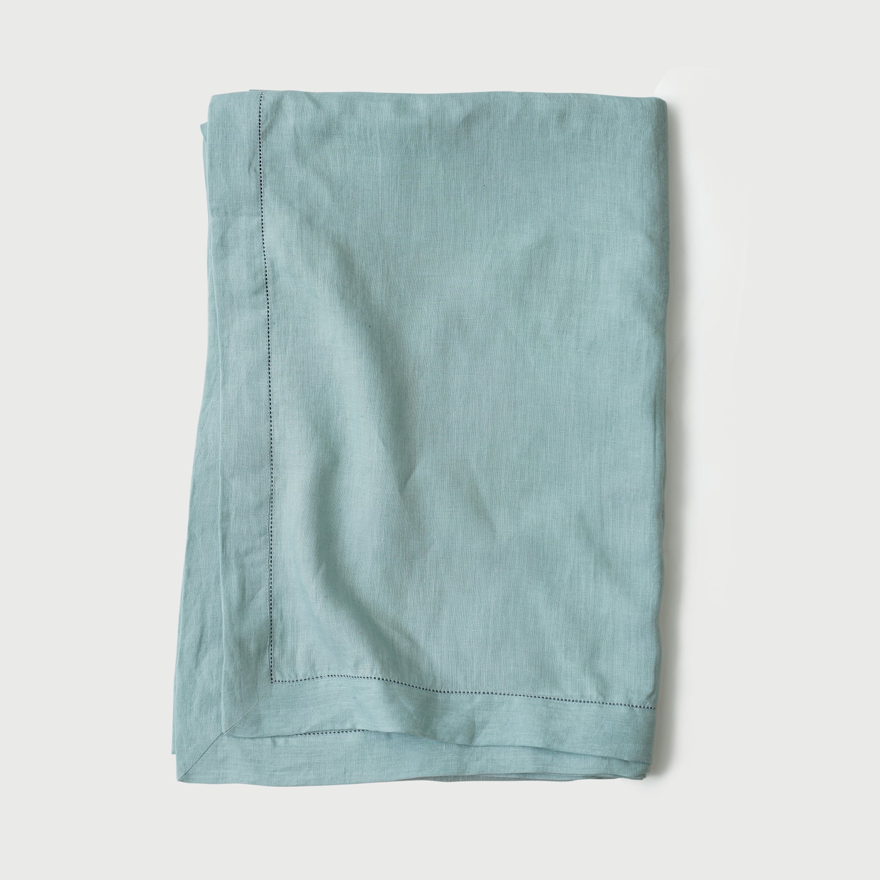 Powder Blue Linen Table Cover