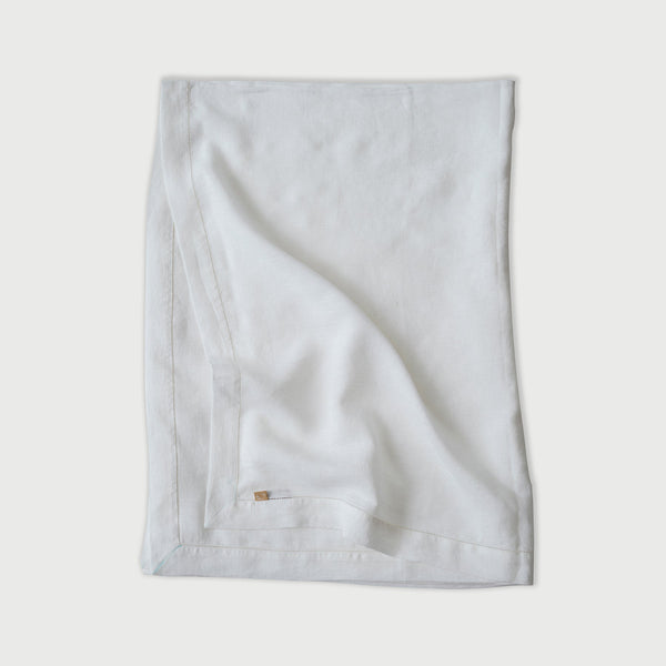 White Linen Table Cover