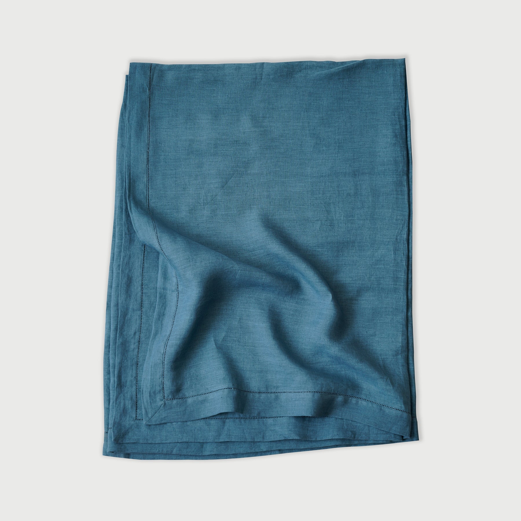 Azure Linen Table Cover