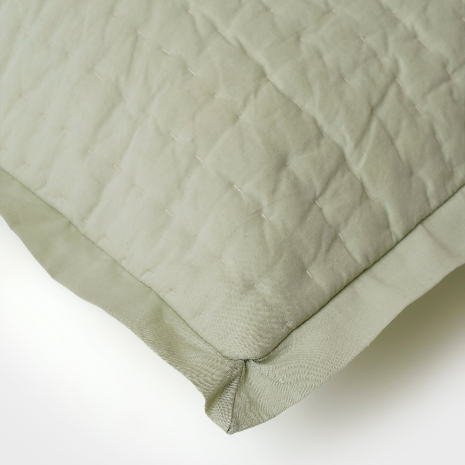 Hand Kantha Sage Pillow Cover
