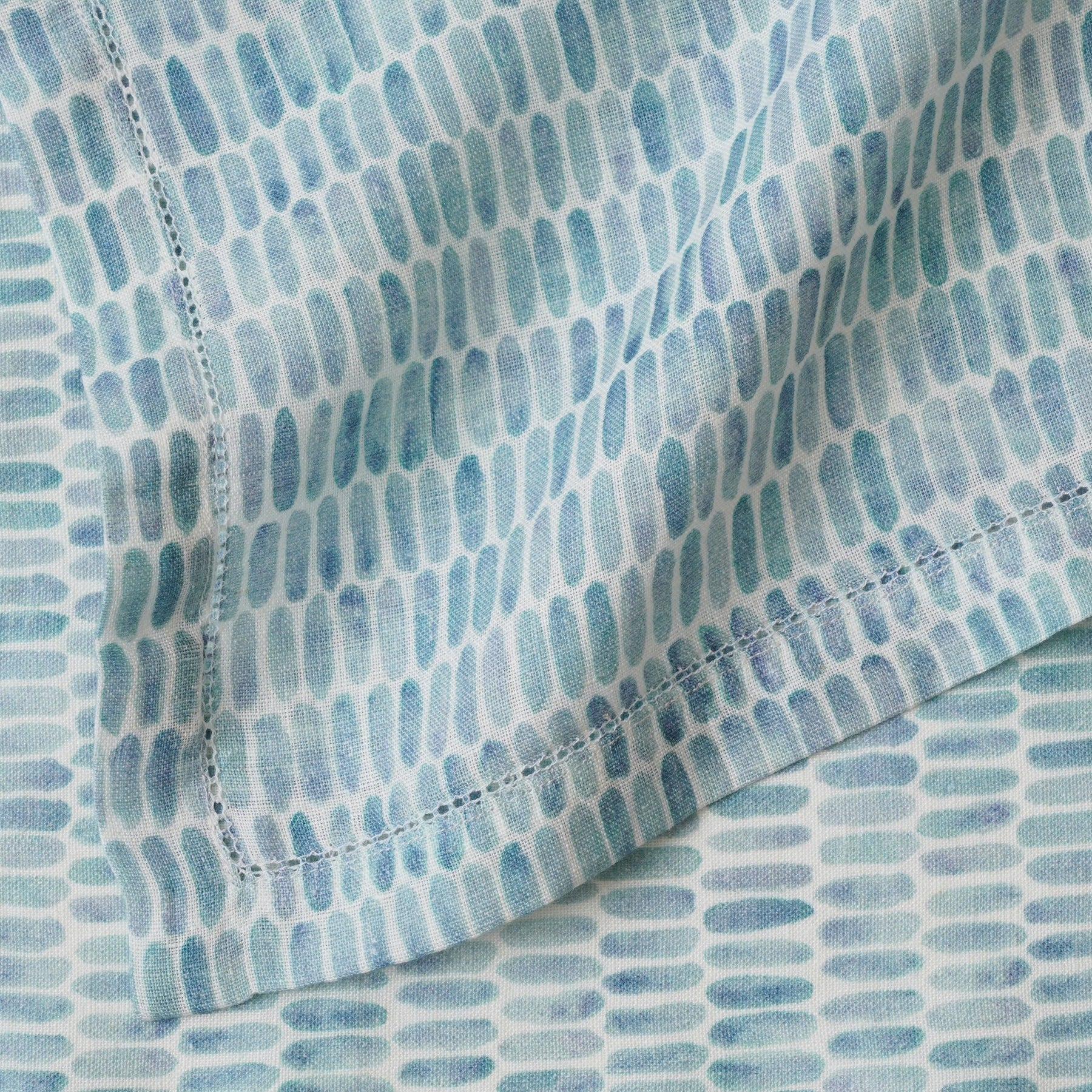 Speckle Blue Linen Table Napkins | Set of 2